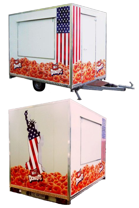 Przyczepa gastronomiczna - mini donuts